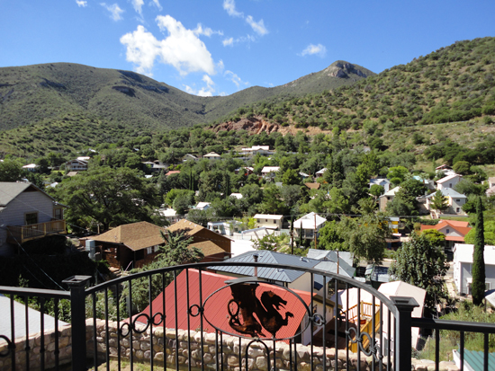 view from balcony